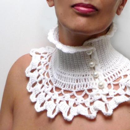 Custom Color Collar With Turtleneck, Crochet..