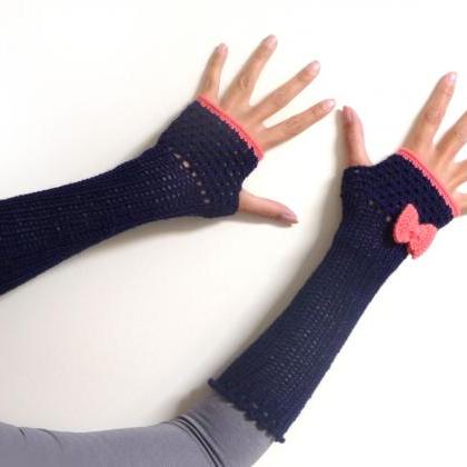Crochet Fingerless Gloves, Arm Warmers, Mittens,..